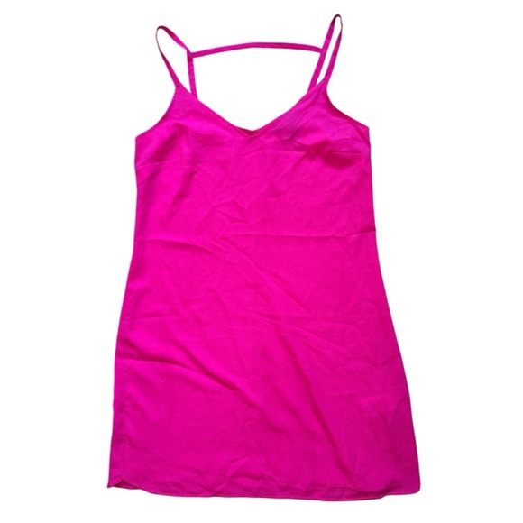 Lipsy London Hot Pink Strappy Mini Dress Size 6 NWT - Picture 1 of 7